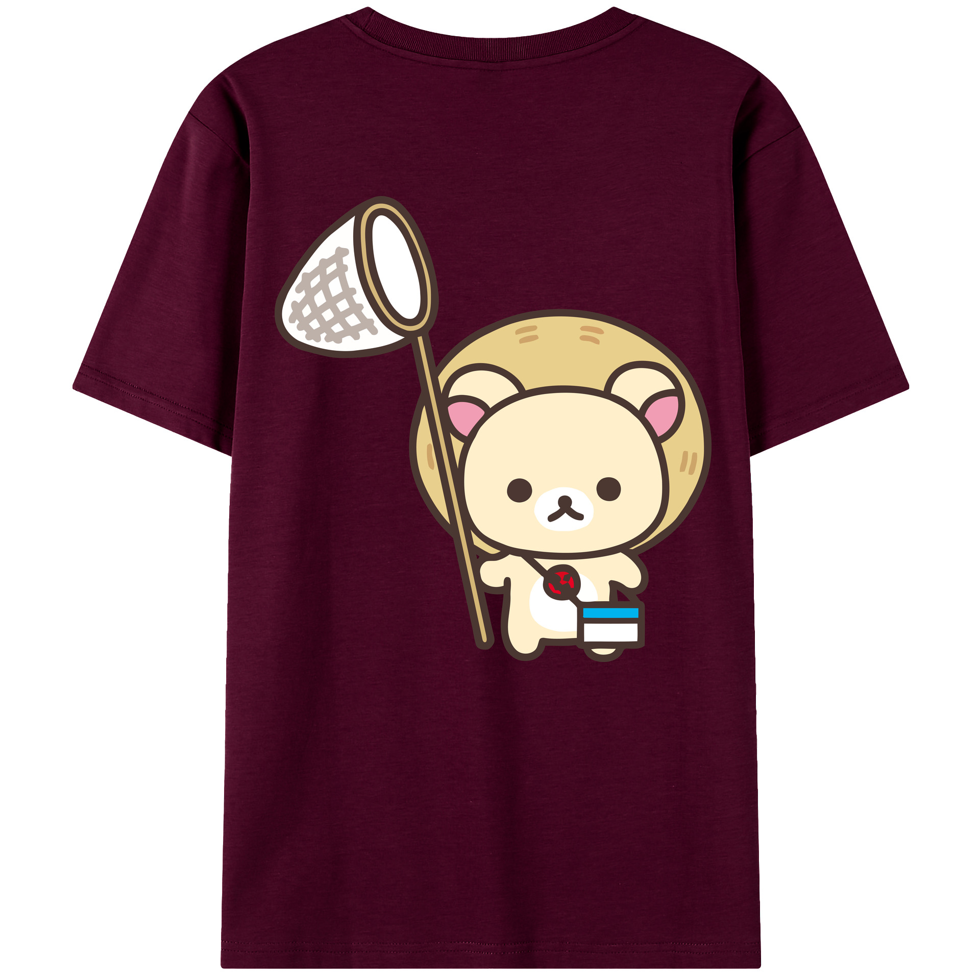 （画像用） リラックマ リラックマ キイロイトリ Rilakkuma Korilakkuma Kiiroitori レディース半袖Tシャツ(バックプリント)